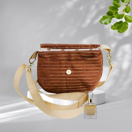 kleine Umhängetasche Damen/Clutch/Handtasche/braun beige Tasche