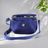 kleine Umhängetasche Damen-Jeanstasche-Blumenmuster-Clutch-gelb