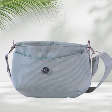 kleine Taschen zum Umhängen-Handtasche grün Stoff -grüne Tasche