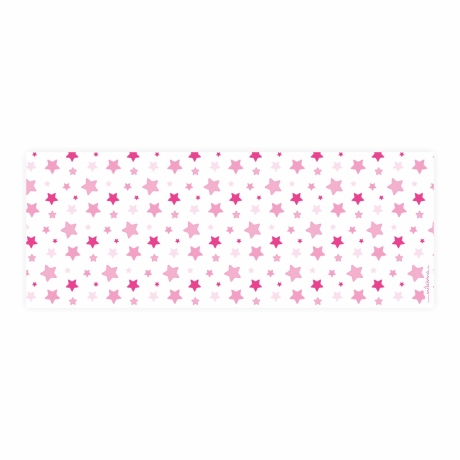 Stiftebecher Sterne rosa/pink inkl.12 Dreikant Buntstiften
