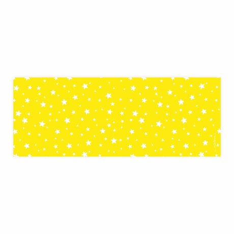 Stiftebecher Sterne gelb/weiß inkl.12 Dreikant Buntstiften