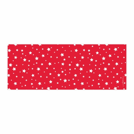 Stiftebecher Sterne rot/weiß inkl.12 Dreikant Buntstiften