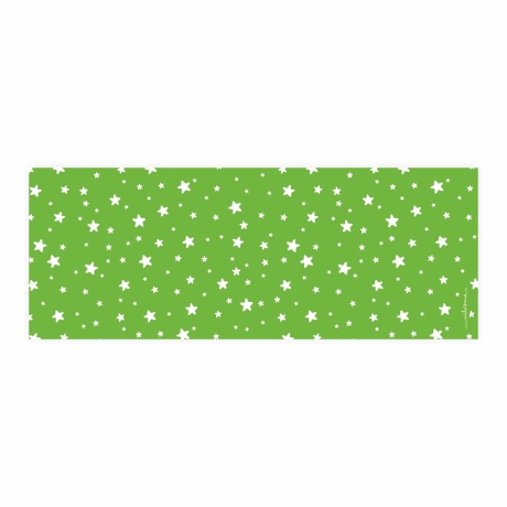 Stiftebecher Sterne grün/weiß inkl.12 Dreikant Buntstiften
