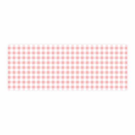 Stiftebecher Vichy Karo rosa inkl.12 Dreikant Buntstiften