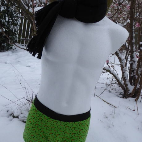 Boxershorts handmade Bananen, grün / Jungs,Retroshorts