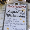 Stickdatei fröhliche Weihnachten ITH Schild