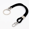 Schlüsselanhänger mit Karabiner Schwarz