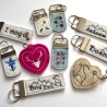 Stickdatei Landhaus Schlüsselanhänger SET