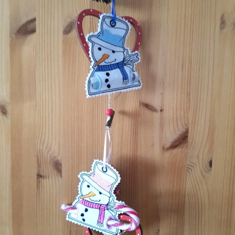 Stickdatei Schneemann Füllobjekt ITH