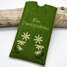 Stickdatei Schokohülle SET danke happy birthday Blumen 5 Motive