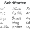 1 bis 4 Zeichen Namensstickerei Monogramm auf meinem Produkten !