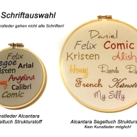 1 bis 4 Zeichen Namensstickerei Monogramm auf meinem Produkten !