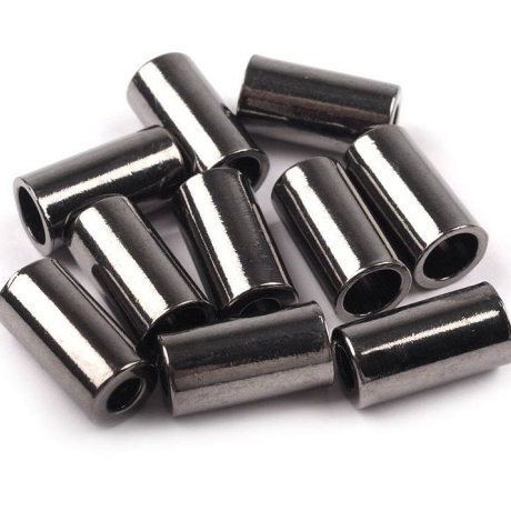 Endstück 2Stk. 3,5/5,5mm Schwarz vernickelt Metall