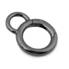 Karabiner Ring 20mm Gold Silber Schwarz Altmessing