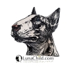 NEU Stickdatei Applikation Bullterrier Chiquita