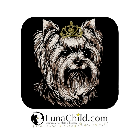 NEU Stickdatei Yorkshire Terrier Gulia Hund