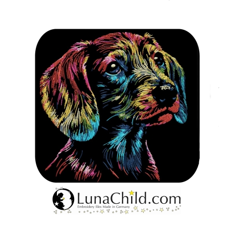 NEU Stickdatei Dackel Milan Hund LunaChild