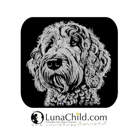 Neu Stickdatei Golden Doodle Camilla Hund LunaChild