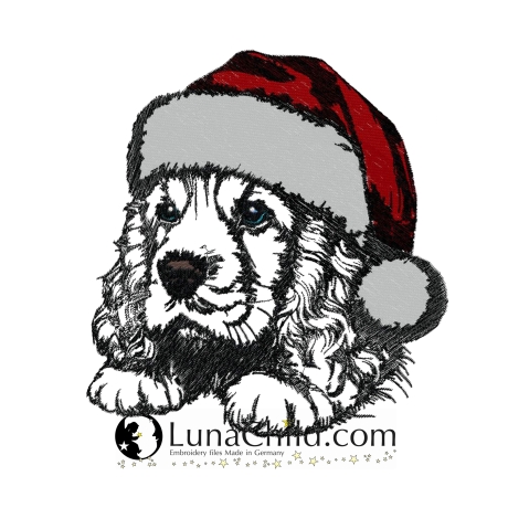 NEU Stickdatei  Cocker Spaniel Murri LunaChild