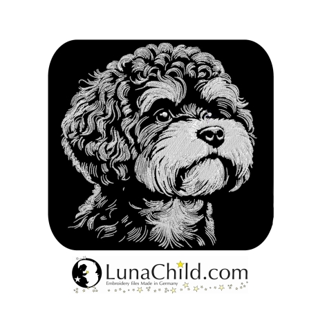 NEU Stickdatei Bichpoo Fritzel Hund LunaChild