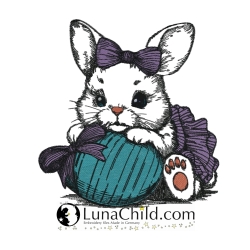 NEU Stickdatei Hase Darina Osterei LunaChild