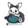 NEU Stickdatei Hase Darina Osterei LunaChild