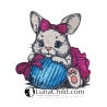 NEU Stickdatei Applikation Hase Darina Osterei