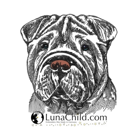 NEU Stickdatei Shar Pei Harper LunaChild