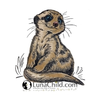 NEU Applikation Stickdatei Erdmännchen Lorenz 