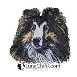 NEU Stickdatei Applikation Collie Ian LunaChild