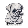 NEU Applikation Stickdatei Mops Welpe Daisy Hund 