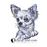NEU Stickdatei Applikation Chihuahua Dolly 