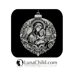 NEU Stickdatei Christbaumkugel Maria Jesus  NEU Stickdatei Christbaumkugel Maria Jesus
