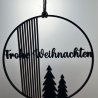 Moderner Türkranz Weihnachten – 3D-Druck mit „Frohe Weihnachten“