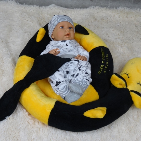 Bettschlange Drache, Puckschnecke, Bettrolle, Wickeltischrolle