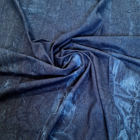 Batik-Denim, Jeansstoff indigoblau 14 oz 152 cm breit, Baumwolle