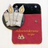 Stickdatei Adventskranz to go mit Kerzen zum Stecken stickdirwas