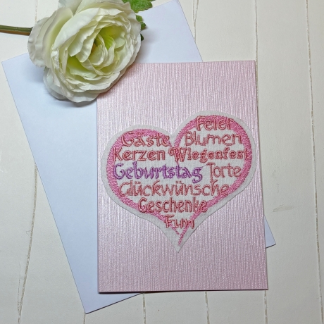 Geburtstagsherz Stickdatei Wortwolke Herz Geburtstag stickdirwas