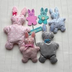 Hasenkissen Stickdatei 12x ITH Hase als Kissen Deko stickdirwas