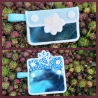 Stickdatei Täschchen Set Pfote mit Appli 8 Größen plus Anhänger 