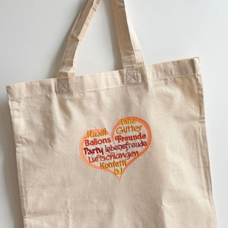 Partyherz 3x Stickdatei Wortwolke Herz Party stickdirwas