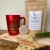Geschenkset süße Auszeit, persönliche Tasse, Trinkschokolade