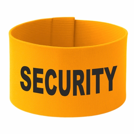 Klett-Armbinde 10 cm Höhe bedruckt mit SECURITY