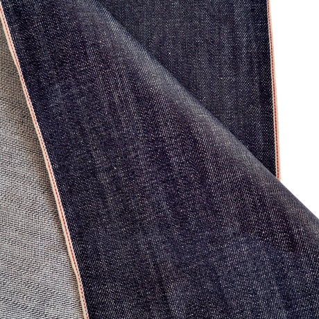 Selvedge-Denim indigo 15 oz schwer 79 cm breit 100% Biobaumwolle