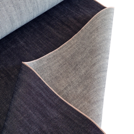 Selvedge-Denim indigo 15 oz schwer 79 cm breit 100% Biobaumwolle