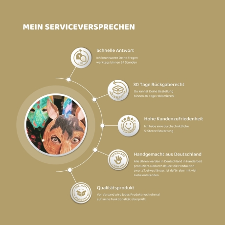 Lernuhr Schmetterlinge – leise & inkl. rainbowatch Lernmaterial