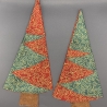 Stoff Servietten in Tannenbaumform,weihnachtlich
