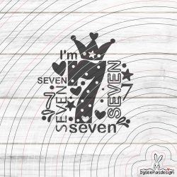 I'm seven Plotterdatei SVG DXF