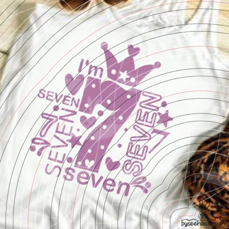 I'm seven Plotterdatei SVG DXF