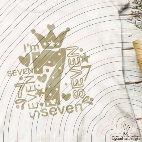 I'm seven Plotterdatei SVG DXF
